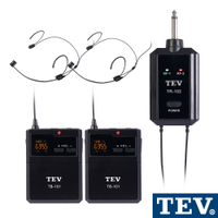 TEV UHF雙頻攜帶式無線麥克風（雙頭戴）TR102H2