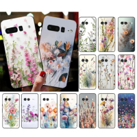 Flower Art Painting Phone Case For Google Pixel 8 7 Pro 7A 7 6A 6 Pro 5A 4A 3A Pixel 4 XL Pixel 5 6 4 3 3A XL
