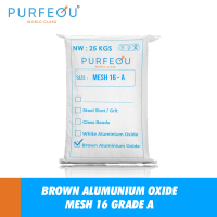 Pasir Sandblasting Brown Aluminium Oxide/Alox Mesh 16 Polishing Penghilang Karat Kerak Besi Baja(25k