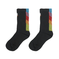 【salomon】跑步襪 Pulse Race Flag 黑 運動襪 中筒 長襪 襪子 薩洛蒙(LC2625200)