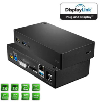 ThinkPad USB 3.0 Pro Dock Displaylink Hub 40A70045 Docking Dual Monitor Type C USB 3.0 USB-C to HDMI DP DVI VGA Mac M1 M2 Win 11