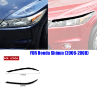 Car Headlights Eyebrows Eyelids Cover Eyelash Head Light Stickers FOR Honda Stream 2006 2007 2008