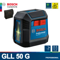 Bosch Line Laser GLL 50 G Green Laser Lines Marking Instrument Leveling Wiring Vertical and Horizont