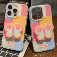 เคสโทรศัพท์ ลายสก๊อตสีสันสดใส เข้ากันได้กับ iPhone 16, 15, 14, 13, 12, 11, Pro, Pro Max, Plus, Xs Ma