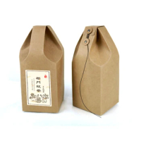 Custom Kraft Tea packaging cardboard kraft paper bag,Rice Box For Cookie Food Storage Standing Up Paper Packing Bag 100pcs/lot
