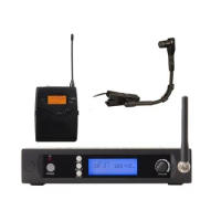 Bolymic PRO UHF Cardioid Condenser Gooseneck Instrument Wireless Microphone For Shure Mic