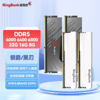金百達DDR5內存銀爵/刃6000 6400 6800 7200 8G 16GX2 32G臺式24G【北歐居家生活】