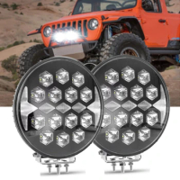 1PCS 9inch 12V 24V LED Pods Light Spot Beam Led Work Light Off Road Lights Driving Light for Truck SUV ATV Tractor Boat
