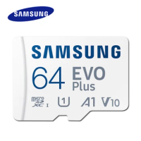 SAMSUNG EVOPlus 64GB U1V10A1/128GB 256GB 512GB U3V30A2 MicroSD Memory TF Card microSDXC UHS-I Class10 Read Speed up to 130MB/s