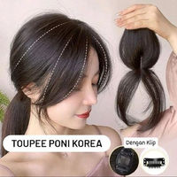 TOUPEE WIG PONI KOREAN STYLE TREND PENUTUP BOTAK UBAN PENGEMBANG RAMBUT PENAMBAH VOLUME EKSTENSION R
