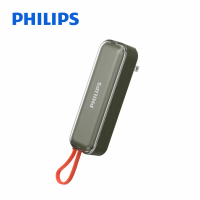 【PHILIPS 飛利浦】22.5W 自帶線+AC插頭 Type-C行動電源4900mAh (DLP5201C)-野性綠