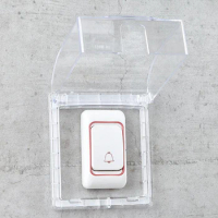 Waterproof Cover For Wireless Doorbell Smart Door Bell Ring Chime Button Transparent Waterproof Home