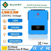 SUMRY Solar Inverter on/Off Grid 24v 48vdc 110v 220v Hybrid Power Inverter for Home Use grid tie inv