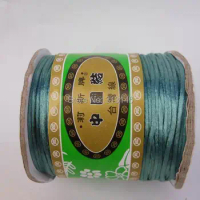 Wholesale Lots 80M/Spool 1.5MM Teal Braided Macrame Nylon Chinese Knot Cord Beading Satin Handmade Shamballa String Thread Rope