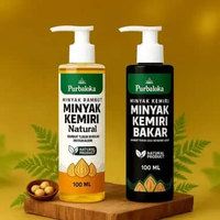 PURBALOKA MINYAK KEMIRI PENUMBUH RAMBUT - MINYAK KEMIRI BAKAR -MINYAK KEMIRI NATURAL 100 ML KEMIRI B