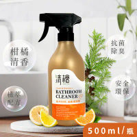 【清檜Hinoki Life】檜木柑橘浴廁清潔劑 500ml/瓶-4瓶