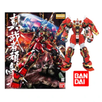 Bandai Genuine MG 1/100 Shin Musha Gundam Effects Anime Collection Model kit Assembled toy Mobile suit Christmas birthday gift