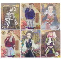 Anime Demon Slayer card SP CP series Kanroji Mitsuri Uzui Tengen Iguro Obanai collection card Children's toys Board game card