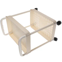 Plastic Movable with Handle Multi-Tier Rolling Shopping Storage Shopping Storage Storage Storage Shelvessss Trolley Rolling