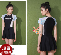 來福，C1006短袖裙子幸也二件式泳衣游泳衣泳裝M-XL正品，售價880元