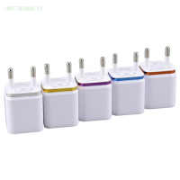 300pcs/lot Universal 2 Ports USB Mobile Phone Charger Wall Charger with US/EU Plug Travel Adapter for IPhone Samsung IPad