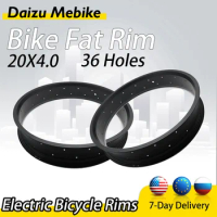 Electric Bike Rim 20x4.0 Inch Fat Tire Rims 36 Holes Fat Bicycle Front And Rear Road Bike Aluminum Alloy E-bike Accessorie