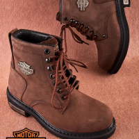 Sepatu harley davidson wanita gibson brown
