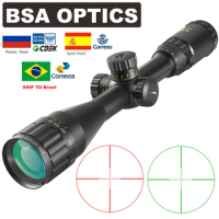 BSA OPTICS 4-16x44 ST Tactical Optic Sight Green Red Illuminated Riflescope Hunting Rifle Scope Sniper Airsoft Air Guns