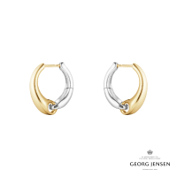 【Georg Jensen 官方旗艦店】REFLECT 耳環 大號(純銀 18K黃金 耳環)