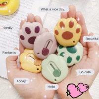 Kawaii Mini Chubby Cat Paw Portable Utility Knife Box Cutter Pocket Letter Opener Paper Cutters School Office Supplies Gift