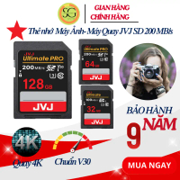 Thẻ nhớ SD 16G 32G 64G 128G JVJ Ultimate Pro Chuẩn V30 U3 Class10 100MB/s sử dụng máy ảnh, quay phim