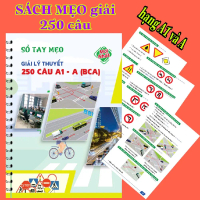 Sách mẹo giải nhanh 250 câu hạng A1 và A của (BCA)