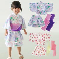 【Baby 童衣】女童日式雙色腰帶浴衣套裝 女寶寶蛋糕裙套裝 23008(共２色)