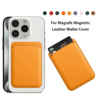 For Magsafe Leather Wallet Case Compatible For Apple iPhone 15 12 13 Pro Max Plus Fashion Magnetic Card Holder Cover Accessories