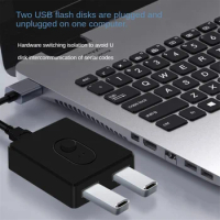 USB 2.0 KVM Switch 1X2/2X1 Switch Switcher USB Splitter Shared Controller for Laptop Computer Printer Keyboard Mouse, C