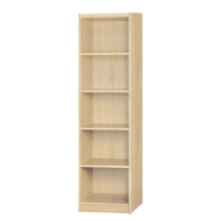 【綠活居】基斯坦 現代1.5尺五格書櫃/收納櫃(三色可選)