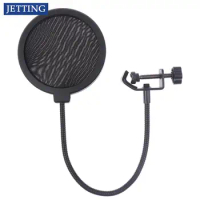 Double Layer Studio Microphone Flexible Wind Screen Sound Filter For Broadcast Karaoke Youtube Podcast Recording Accessories New