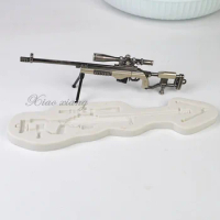 Sniper Rifle Shape Silicone Cake Mold 3D Gun Chocolate Pastry Biscuit Epoxy Resin Mold DIY Kitchen Baking Jewelry Molds FM2134