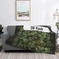 Og Kush Weed Cannabis Blanket Soft Fleece Plaid Spring Autumn Warm Flannel Throw Blankets for Sofa Office Bed Quilt