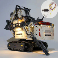 USB Light Kit For LEGO Technic Excavator Liebherr R 9800 Blocks 42100 Bricks (NOT INCLUDE LEGO MODEL)