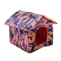 new Dog House Indoor Foldable Dog House Kennel Bed Mat with Cushion Dogs