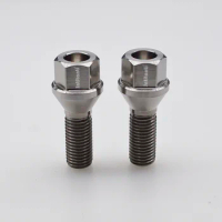 High quality Gr5 titanium wheel bolt for BMW M12*1.5*28mm and anti-theft bolt