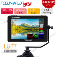 FEELWORLD LUT7 PRO 7 Inch 2200nits Touch Screen DSLR Camera Field Monitor 3D LUT 1920X1200 IPS Touch Screen HDR Waveform 4K HDMI