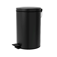 TRENY 加厚 緩降 不鏽鋼垃圾桶 12L (霧黑)