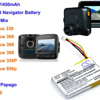 Cameron Sino 450mAh Battery TPC402339 for Mio Mivue 338, Mivue 358P, Mivue 658p, Mivue 366, MiVue 368,MiVue 388, For Papago F210