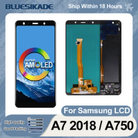 6.0" AMOLED A750F A750G Display For Samsung Galaxy A7 2018 LCD Touch Screen Digitizer For Samsung A750 LCD Replacement Parts