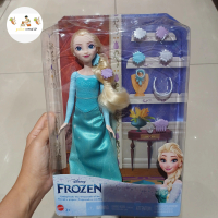 Boneka Disney Frozen Getting Ready Princess Elsa Original Mattel