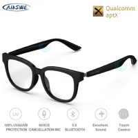 AIKSWE SMART EYEWEAR Bluetooth 5.0 Anti-blue Light Glasses Touch Wireless Stereo Music With HD Mic PK HUAWEI X GENTLE MONSTER