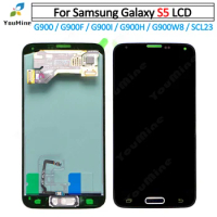 For Samsung S5 G900 LCD Display Touch Screen Digitizer with home button for Samsung Galaxy S5 G99 G900A G900W8 G900T G900F LCD
