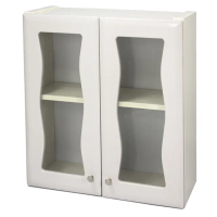 【Aaronation 愛倫國度】時尚造型塑鋼雙開門浴櫃(GU-W1008)